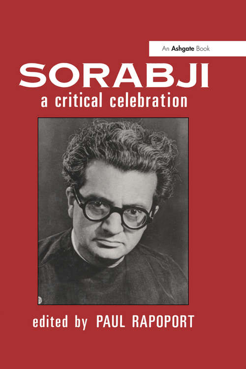 Book cover of Sorabji: A Critical Celebration