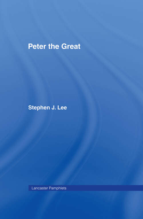 Book cover of Peter the Great