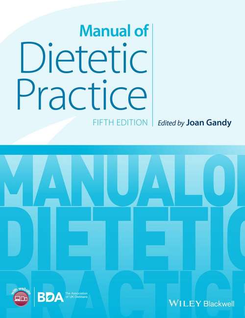 Book cover of Manual of Dietetic Practice (PDF)