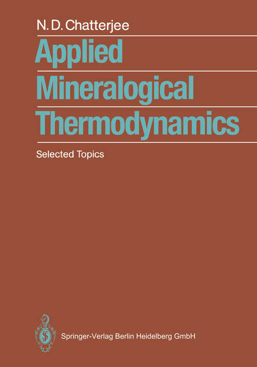 Book cover of Applied Mineralogical Thermodynamics: Selected Topics (1991)