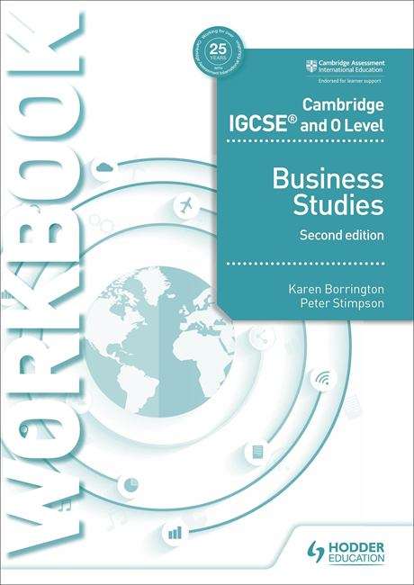 Book cover of Cambridge IGCSE and O Level Business Studies Workbook 2nd edition