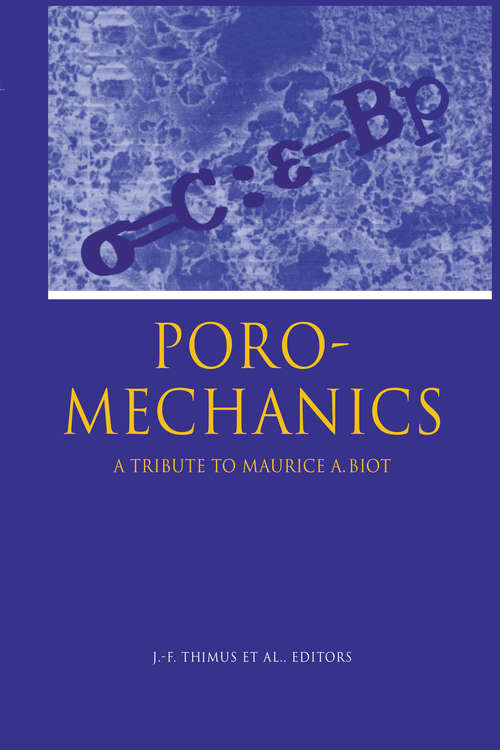 Book cover of Poromechanics: Proceedings of the 1st Biot conference