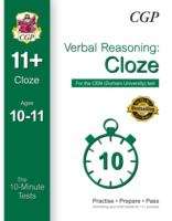 Book cover of 10-Minute Tests for 11+ Verbal Reasoning: Cloze Ages 10-11 (Book 1) - CEM Test (PDF)