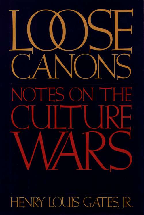 Book cover of Loose Canons: Notes on the Culture Wars