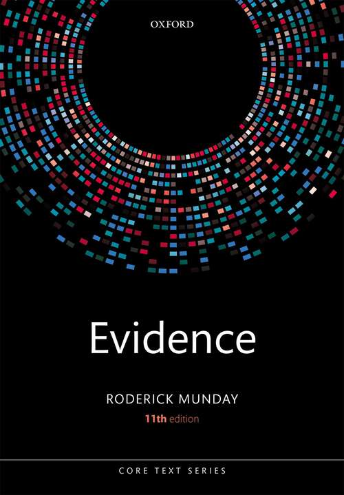Book cover of Evidence (4) (Core Texts Series)