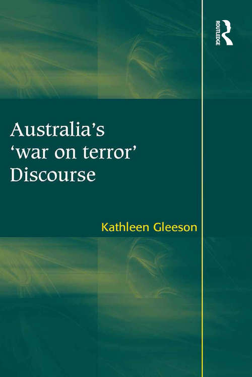 Book cover of Australia's 'war on terror' Discourse