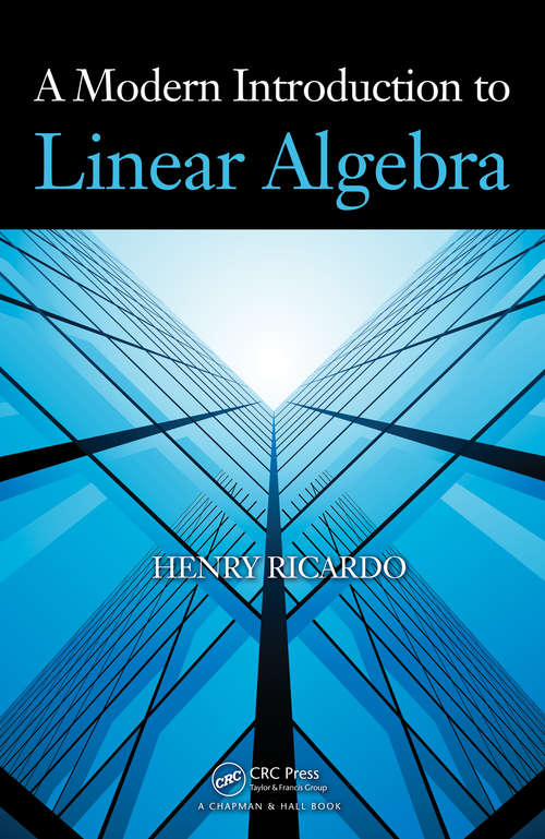 Book cover of A Modern Introduction to Linear Algebra