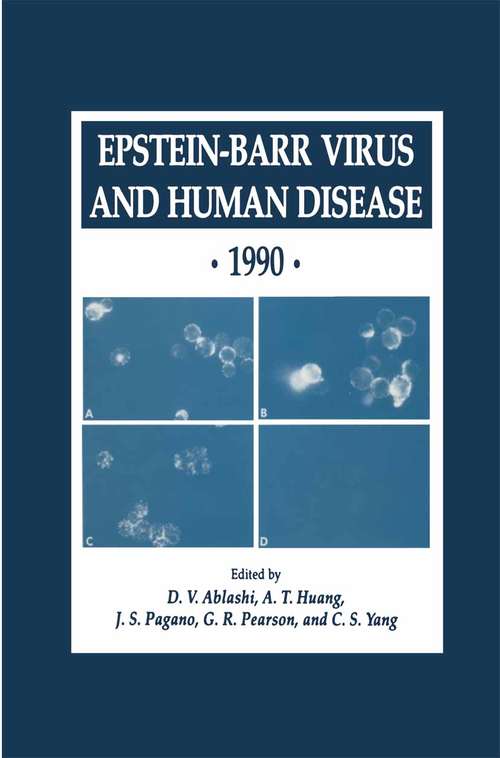Book cover of Epstein-Barr Virus and Human Disease · 1990 (1991) (Experimental Biology and Medicine #24)