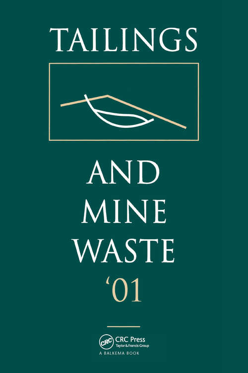 Book cover of Tailings and Mine Waste 2001