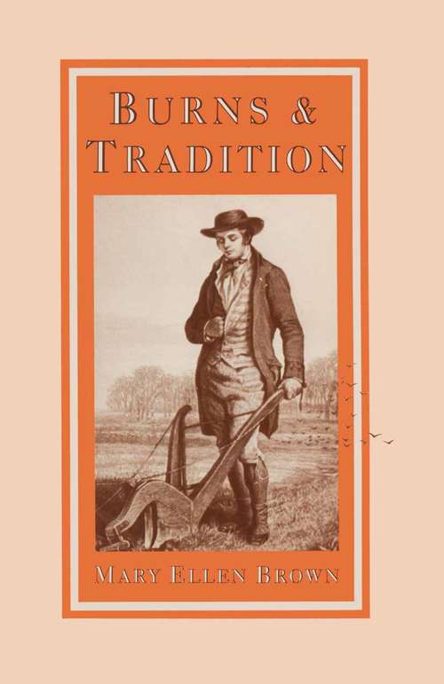 Book cover of Burns and Tradition (1st ed. 1984)