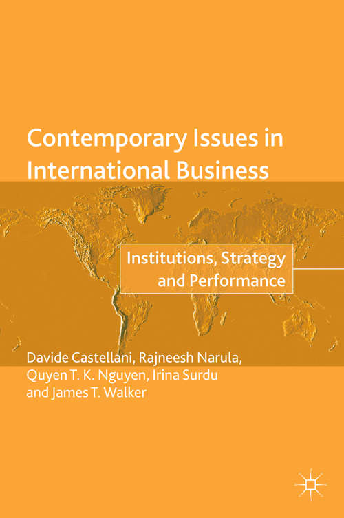 Book cover of Contemporary Issues in International Business: Institutions, Strategy and Performance