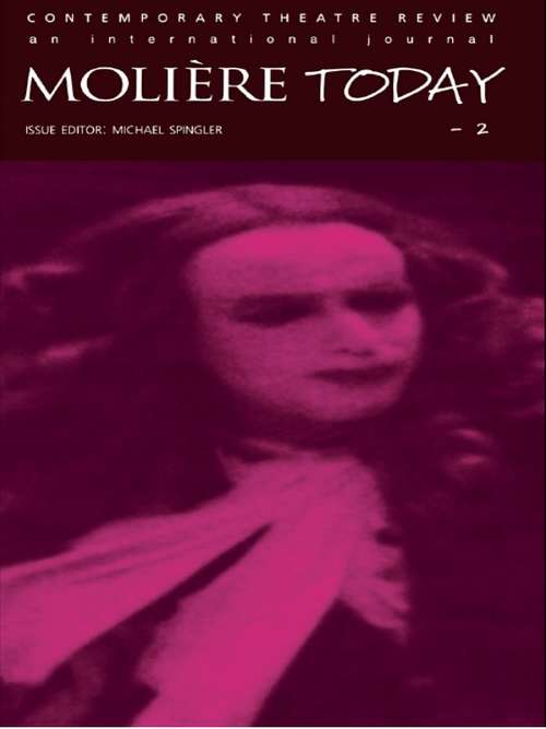 Book cover of Moliere Today 2