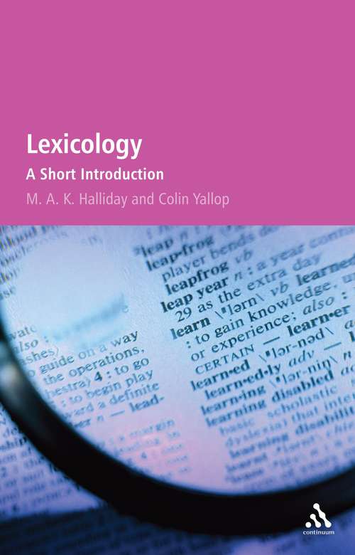 Book cover of Lexicology: A Short Introduction