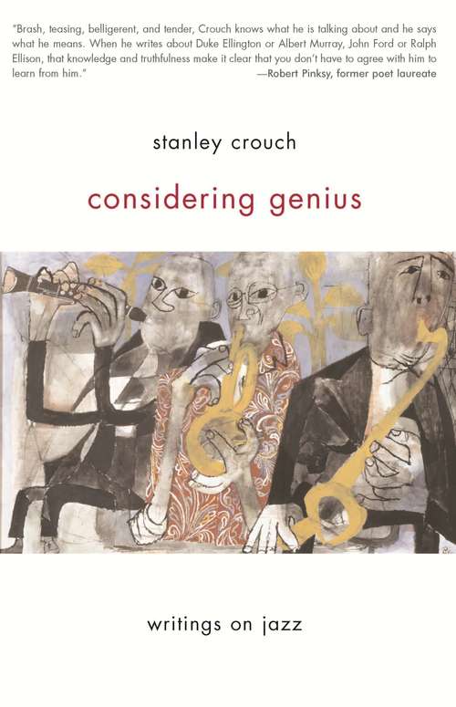 Book cover of Considering Genius: Writings on Jazz