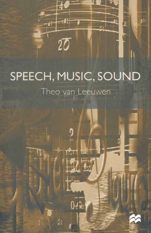 Book cover of Speech, Music, Sound (1st ed. 1999)