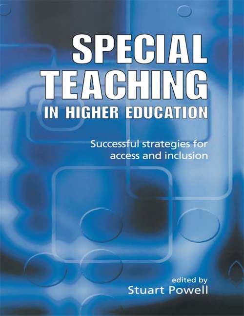 Book cover of Special Teaching in Higher Education: Successful Strategies for Access and Inclusion