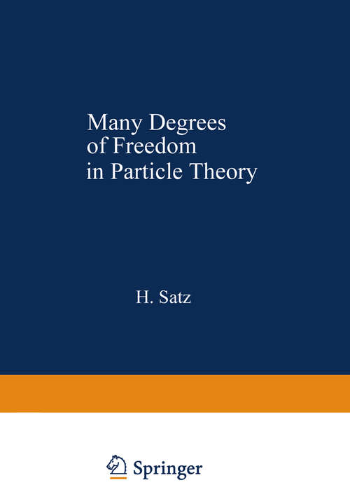 Book cover of Many Degrees of Freedom in Particle Theory (1978) (Nato Science Series B: #31)