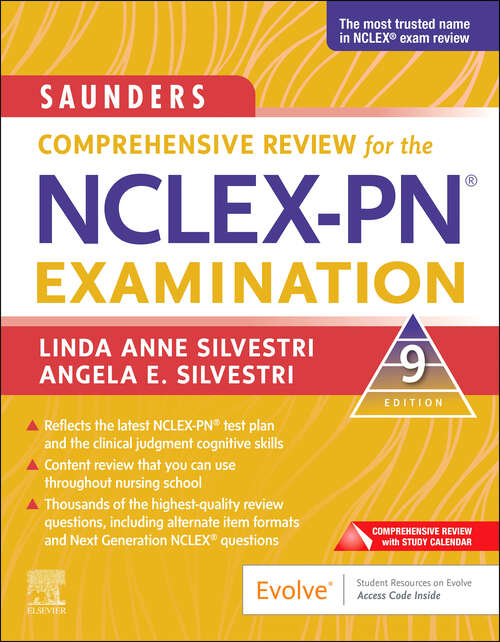 Book cover of Saunders Comprehensive Review for the NCLEX-PN® Examination - E-Book: Saunders Comprehensive Review for the NCLEX-PN® Examination - E-Book (8)