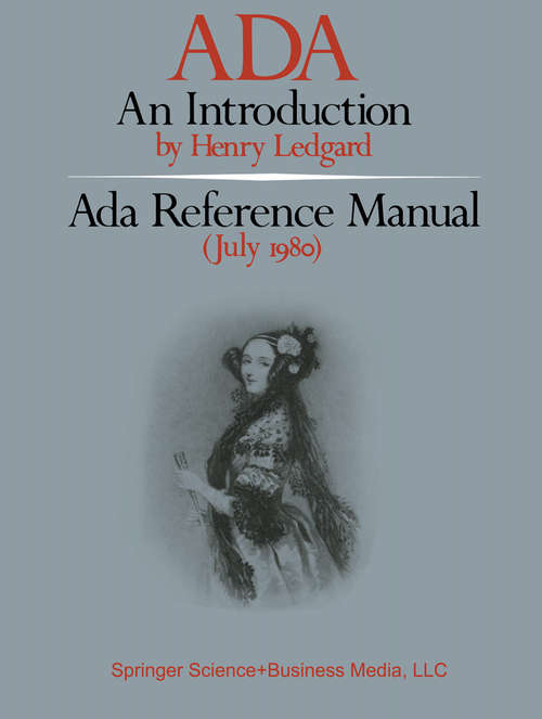 Book cover of ADA An Introduction: Ada Reference Manual (July 1980) (1981)