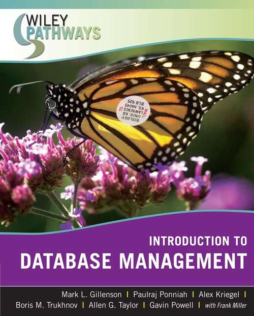 Book cover of Wiley Pathways Introduction to Database Management
