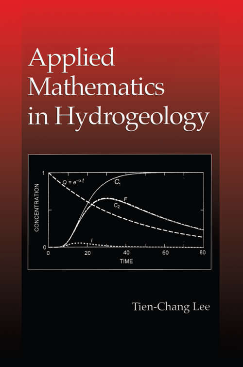 Book cover of Applied Mathematics in Hydrogeology
