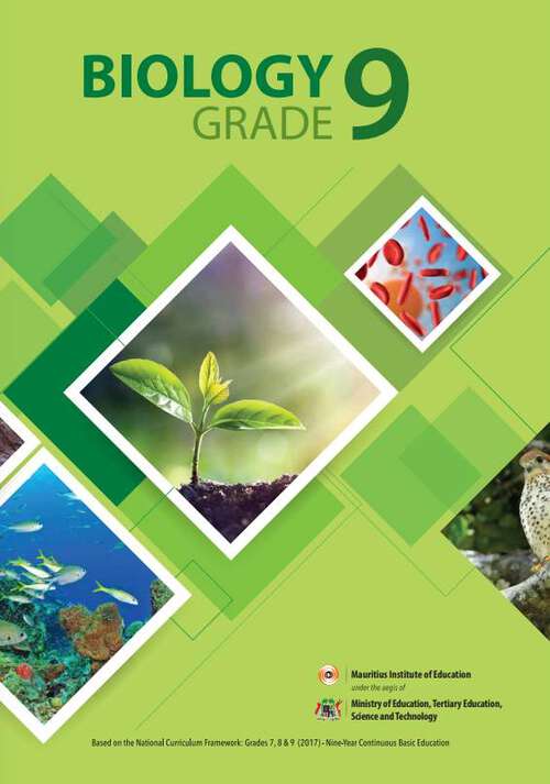 Book cover of Biology class 9 - MIE