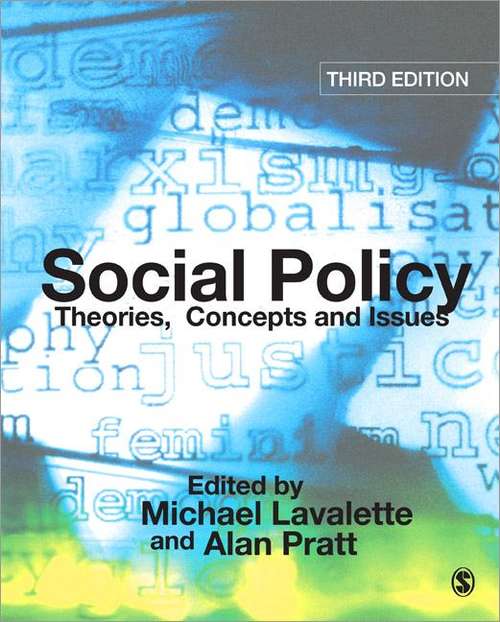 Book cover of Social Policy: Theories, Concepts and Issues (PDF)