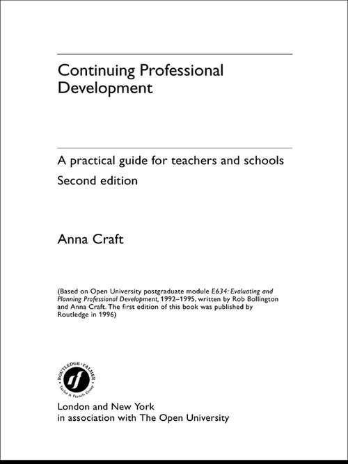 Book cover of Continuing Professional Development: A Practical Guide for Teachers and Schools (2) (Educational Management Ser.)