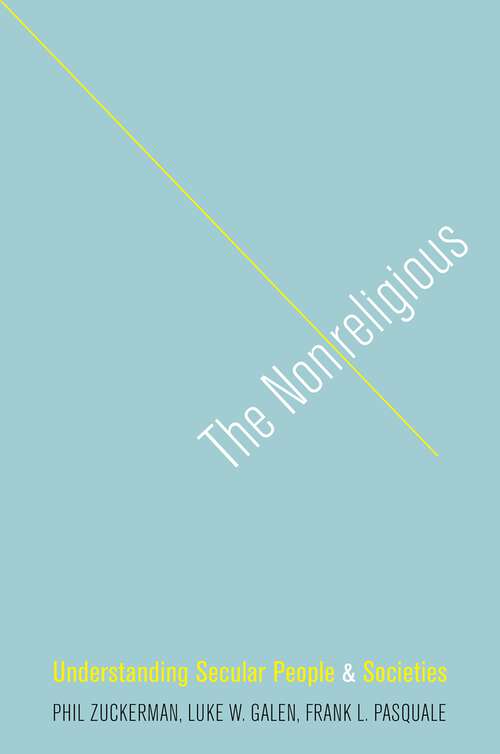 Book cover of NONRELIGIOUS UNDERSTANDING C: Understanding Secular People and Societies