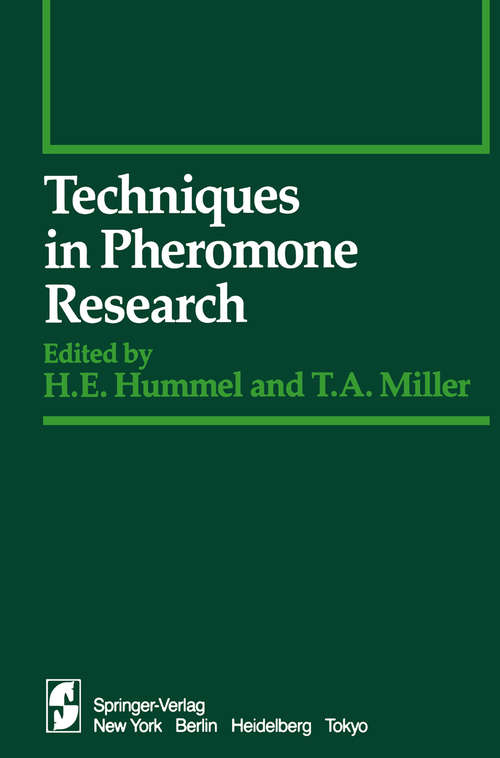 Book cover of Techniques in Pheromone Research (1984) (Springer Series in Experimental Entomology)