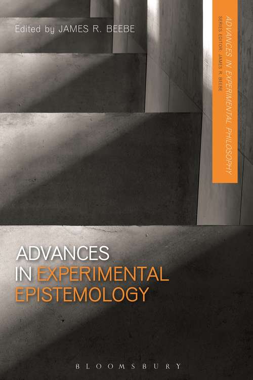 Book cover of Advances in Experimental Epistemology (Advances in Experimental Philosophy)
