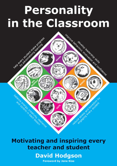 Book cover of Personality in the Classroom: Motivating and inspiring every teacher and student