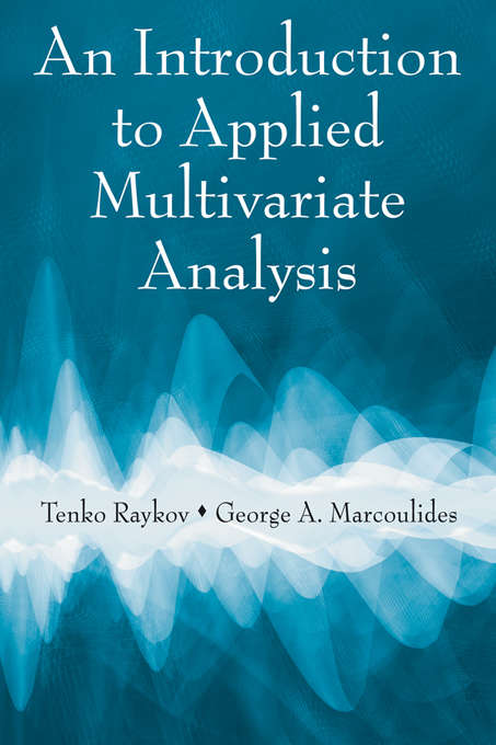 Book cover of An Introduction to Applied Multivariate Analysis