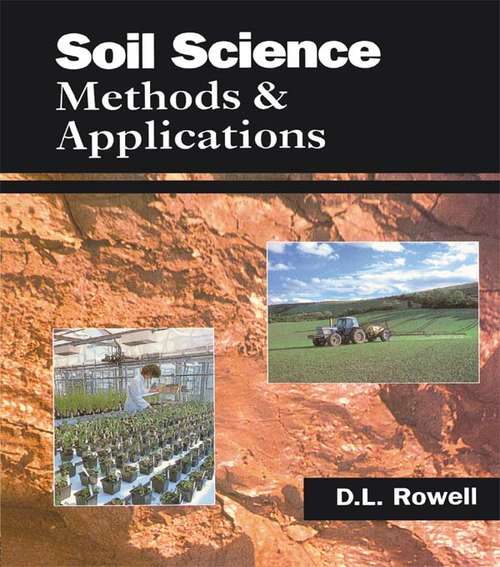 Book cover of Soil Science: Methods & Applications