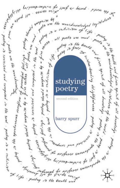 Book cover of Studying Poetry (2nd ed. 2006)