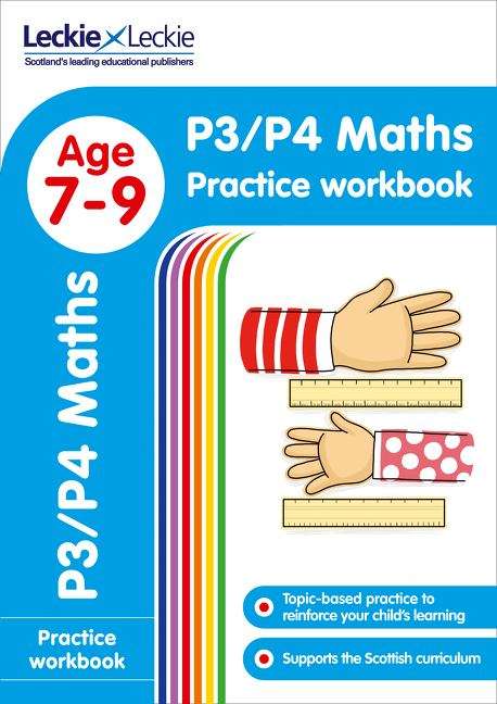Book cover of P3/P4 Maths Practice Workbook (PDF) (Leckie Primary Success Ser.)