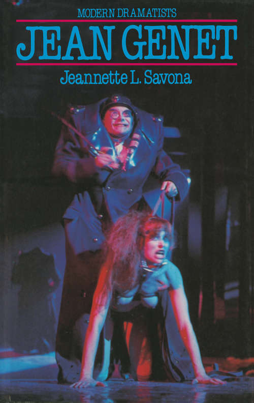 Book cover of Jean Genet (1st ed. 1983) (Modern Dramatists)