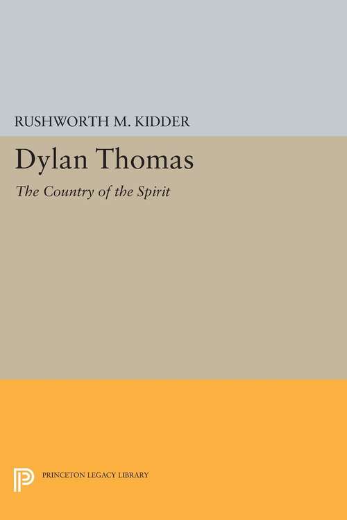 Book cover of Dylan Thomas: The Country of the Spirit (PDF)