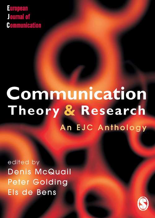 Book cover of Communication Theory and Research