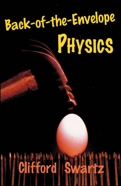 Book cover of Back-of-the-Envelope Physics