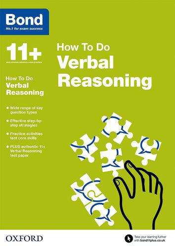 Book cover of Bond 11+: Verbal Reasoning How To Do (2)