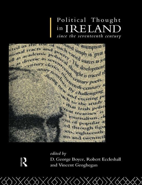 Book cover of Political Thought in Ireland Since the Seventeenth Century