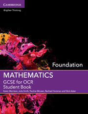 Book cover of GCSE Mathematics for OCR (Foundation) (PDF)