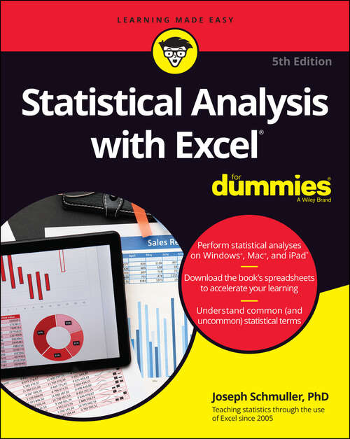 Book cover of Statistical Analysis with Excel For Dummies (5)