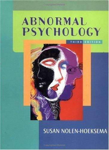 Book cover of Abnormal Psychology (PDF)