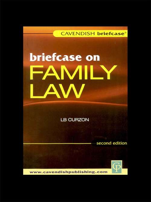 Book cover of Briefcase on Family Law