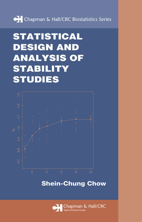 Book cover of Statistical Design and Analysis of Stability Studies