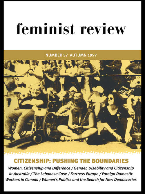 Book cover of Citizenship: Feminist Review, Issue 57 (Feminist Review Ser.: Issue 57)
