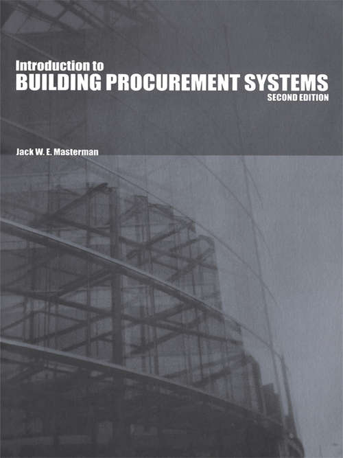 Book cover of An Introduction to Building Procurement Systems