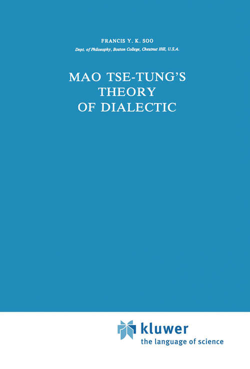 Book cover of Mao Tse-Tung’s Theory of Dialectic (1981) (Sovietica #44)